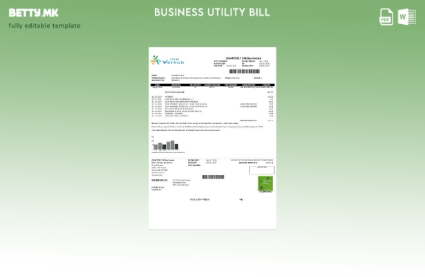 Сметка за комунални услуги за водоснабдување во САД, Канада, Град Вернон